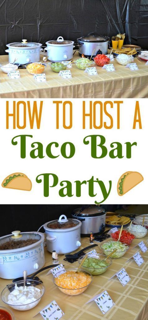#DIY Taco Bar Party - Table Tents Free Printables -   20 diy bar party
 ideas