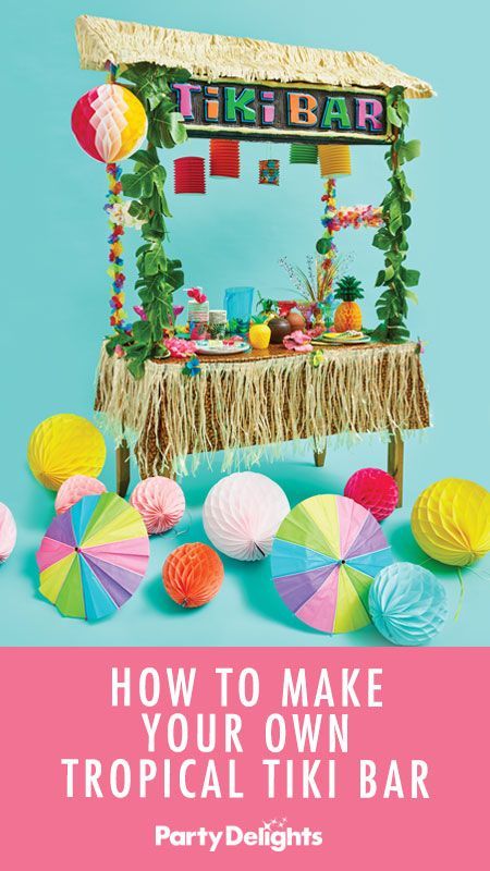 How to Make Your Own Tropical Tiki Bar -   20 diy bar party
 ideas