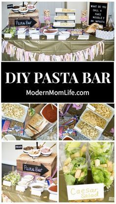 You Need This Pasta Bar At Your Next Party -   20 diy bar party
 ideas