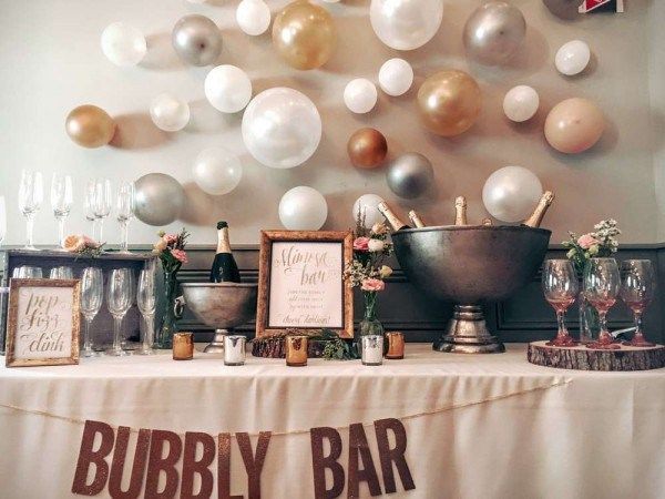 DIY Bubbly Bar -   20 diy bar party
 ideas