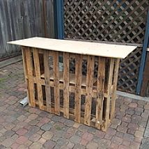 Building a Tiki bar from pallets -   20 diy bar party
 ideas