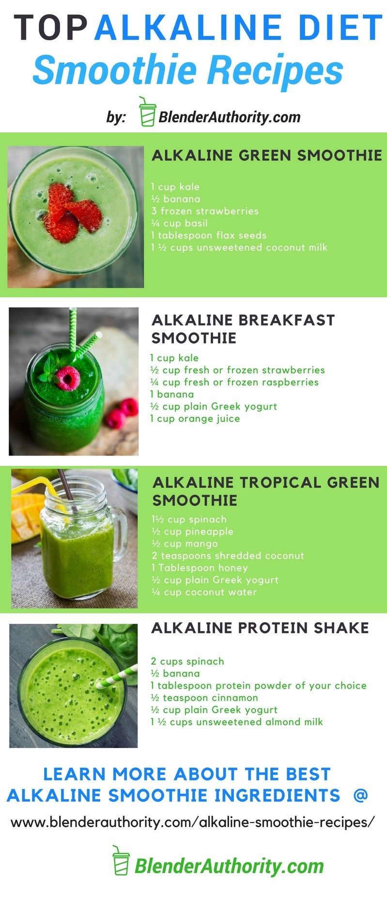 Alkaline Smoothie Recipes and the Benefits of an Alkaline Diet -   20 smoothie diet plans
 ideas