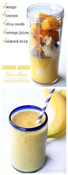 Banana Mango Smoothie -   20 smoothie diet plans
 ideas
