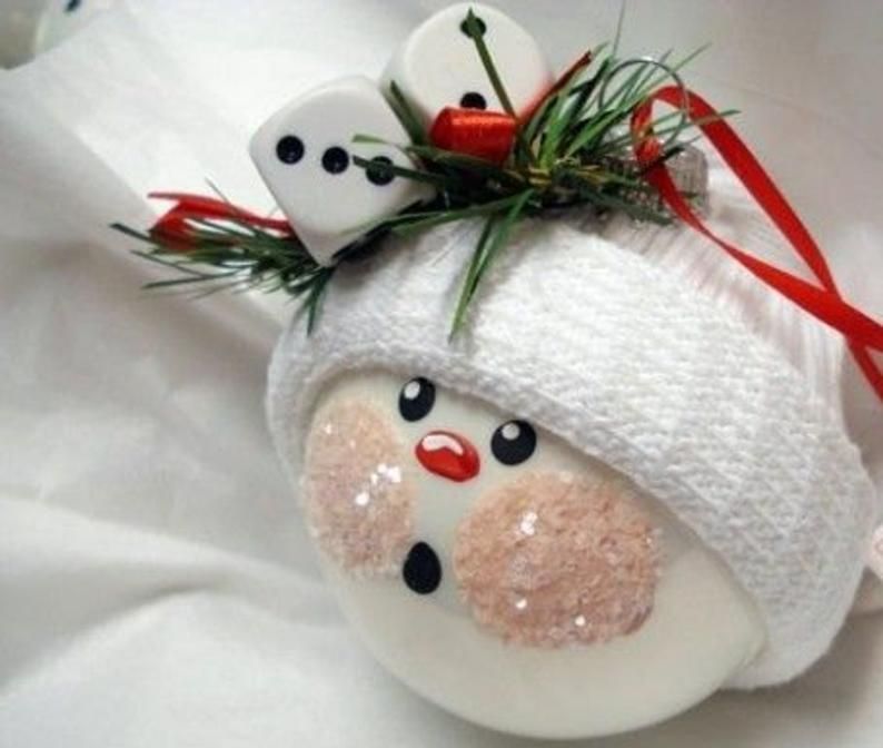 Ping Pong ball Snowman -   20 snowman crafts hot chocolate
 ideas