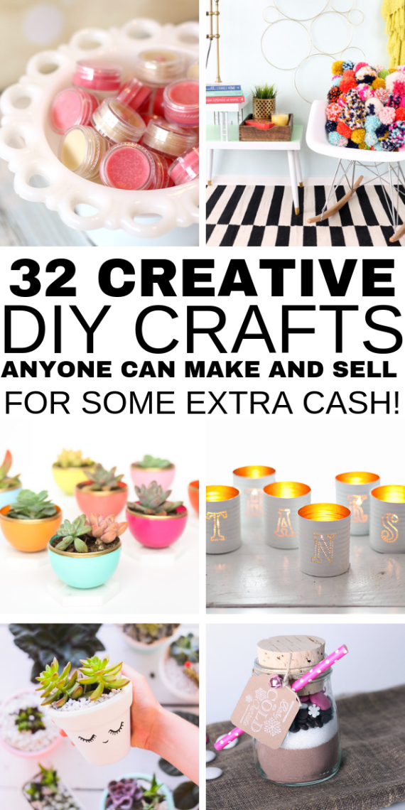 Hot Craft Ideas to Sell - 30+ Crafts To Make And Sell From Home -   22 cheap crafts for the home
 ideas