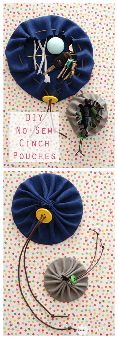 DIY No-Sew Cinch Pouches · Jillee -   22 diy bag kids
 ideas