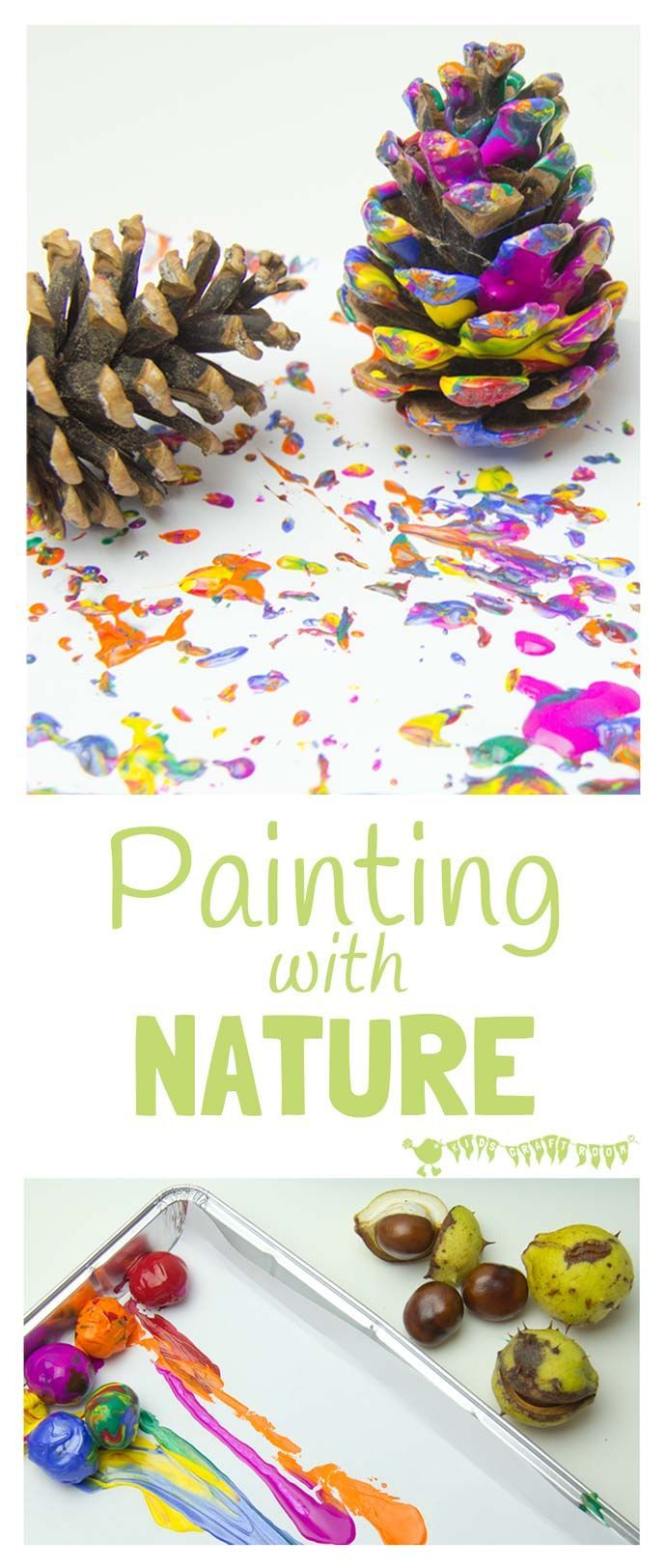 PAINTING WITH NATURE -   22 nature crafts
 ideas