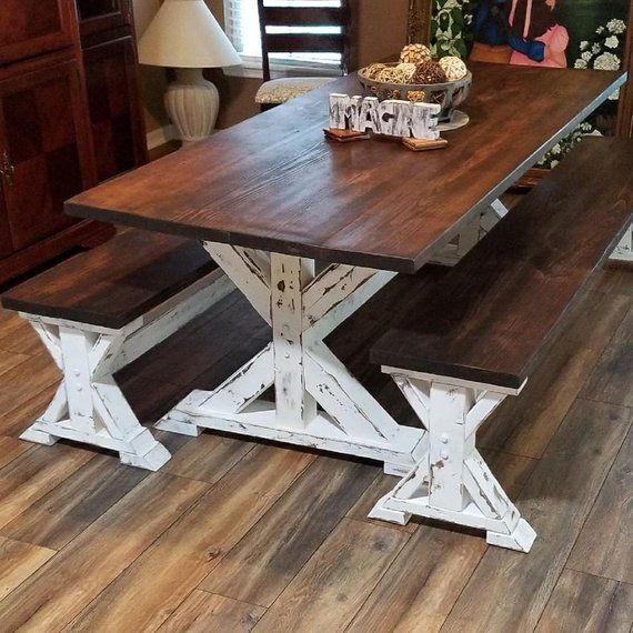 Extra Chunky X Farmhouse Table (Local Pick up/Delivery Only!) -   23 diy beauty table
 ideas
