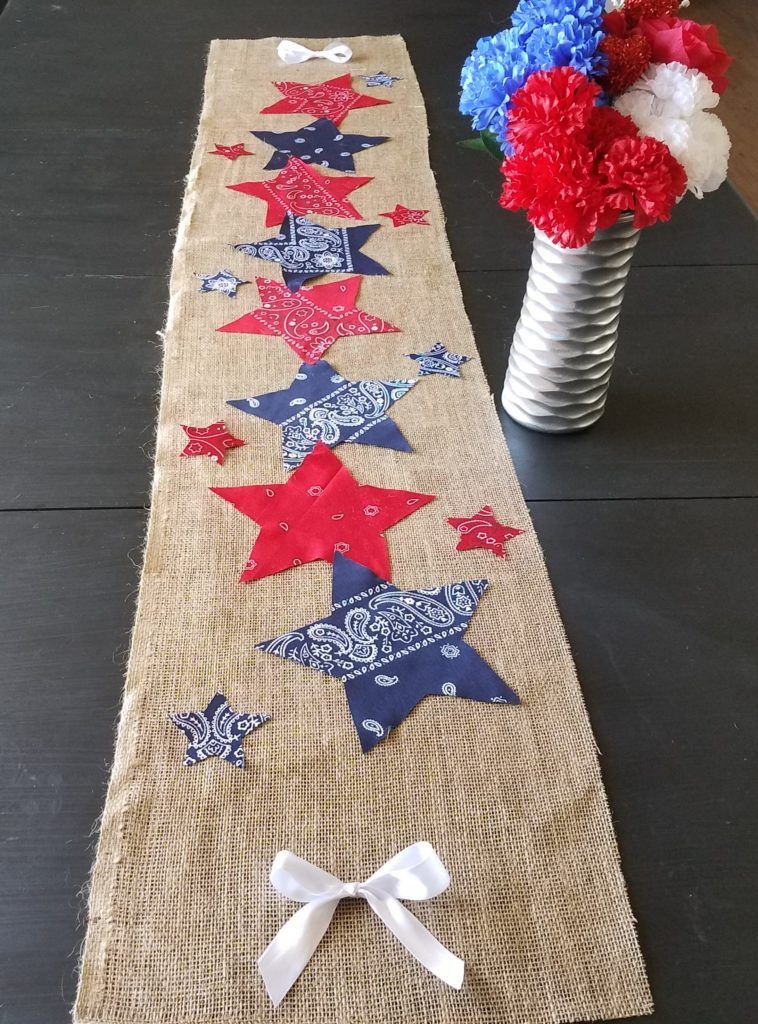 4th Of July Table Runner -   23 diy beauty table
 ideas