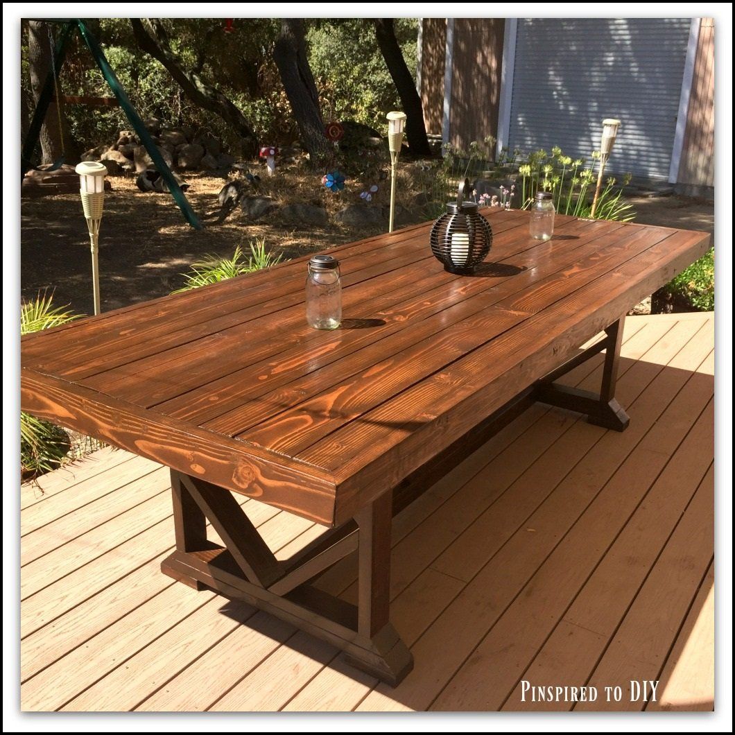 DIY Large Outdoor Dining Table -   23 diy beauty table
 ideas