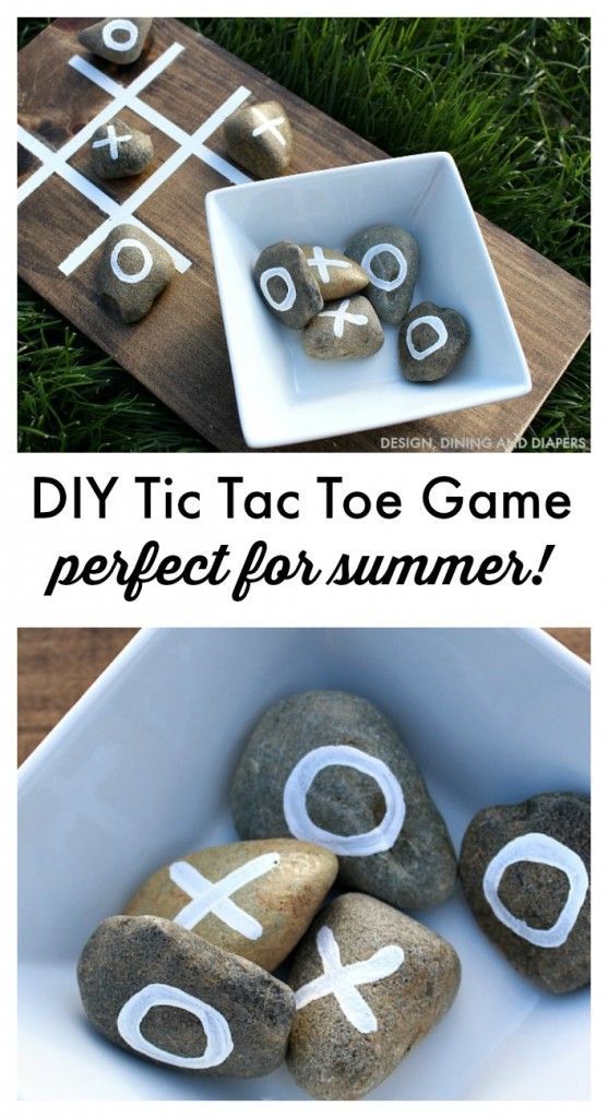 Outdoor Tic Tac Toe Game - Create Your Own Wooden Backyard Game -   23 patio decor diy
 ideas
