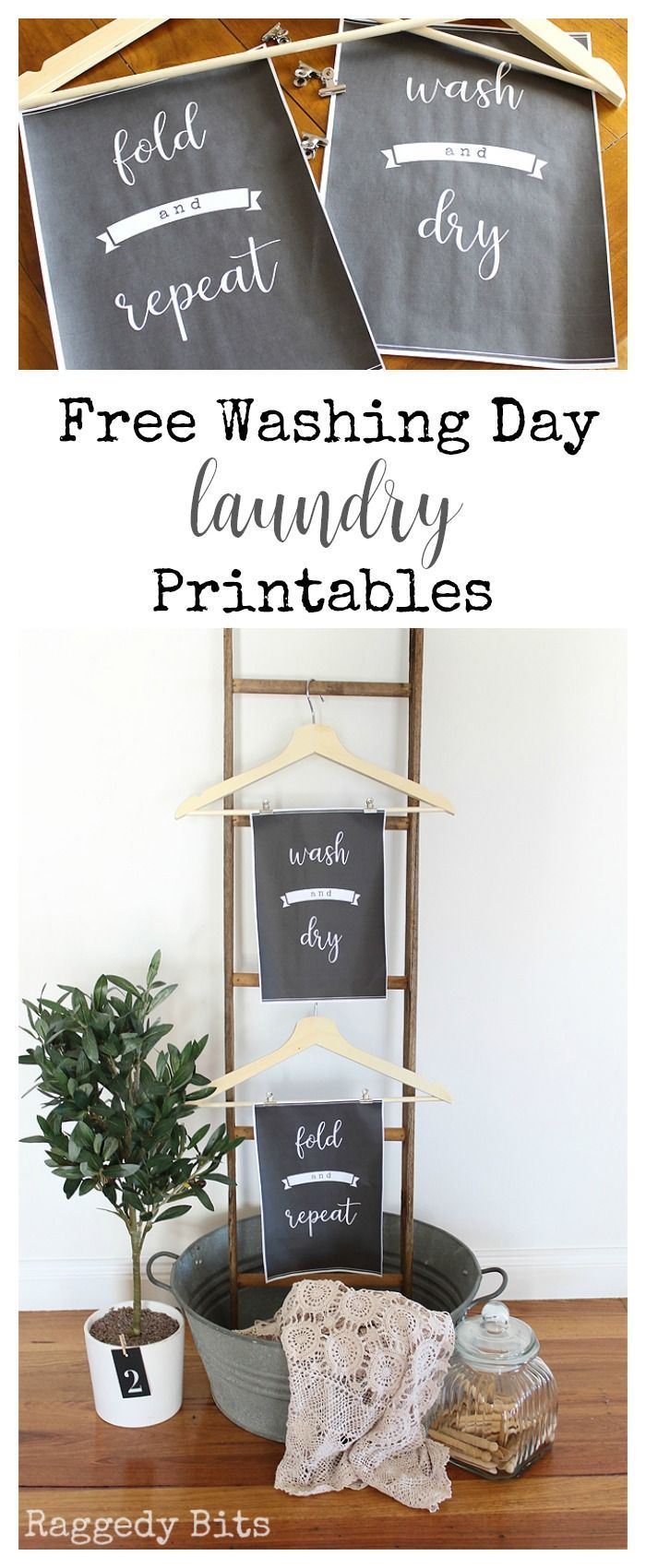 FREE Washing Day Laundry Printables -   24 crafts room printables
 ideas
