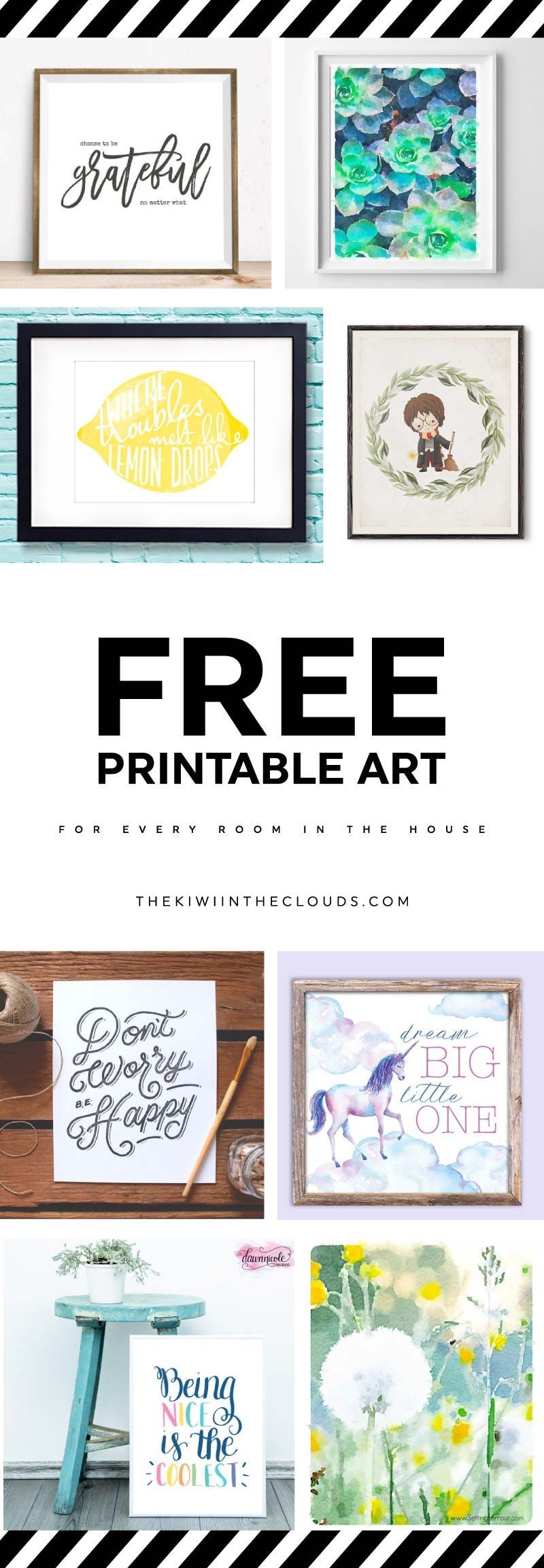 21 Free Printable Art Prints To Quickly Decorate The Barest of Walls -   24 crafts room printables
 ideas