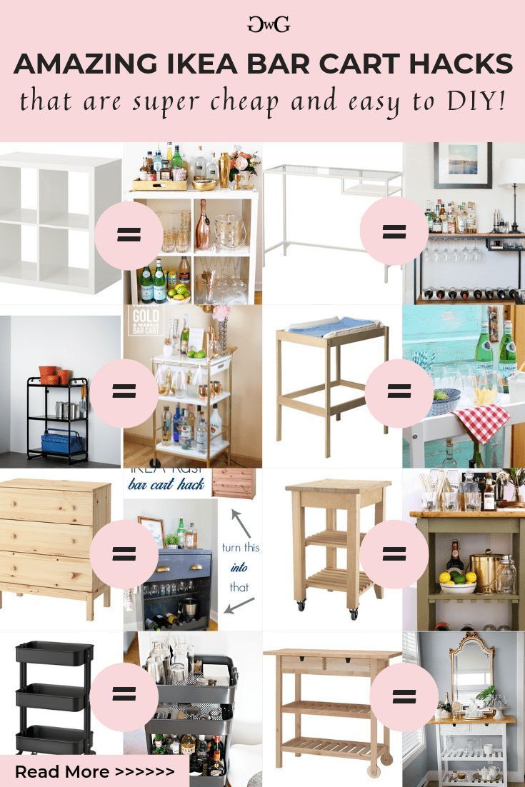 Examples of Ikea Bar Cart Hacks to inspire you -   24 diy furniture ikea ideas