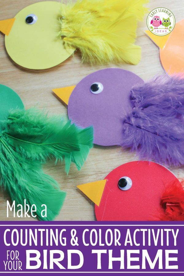 How to Make a Counting & Color Activity for Your Bird Theme -   24 fun cute crafts
 ideas