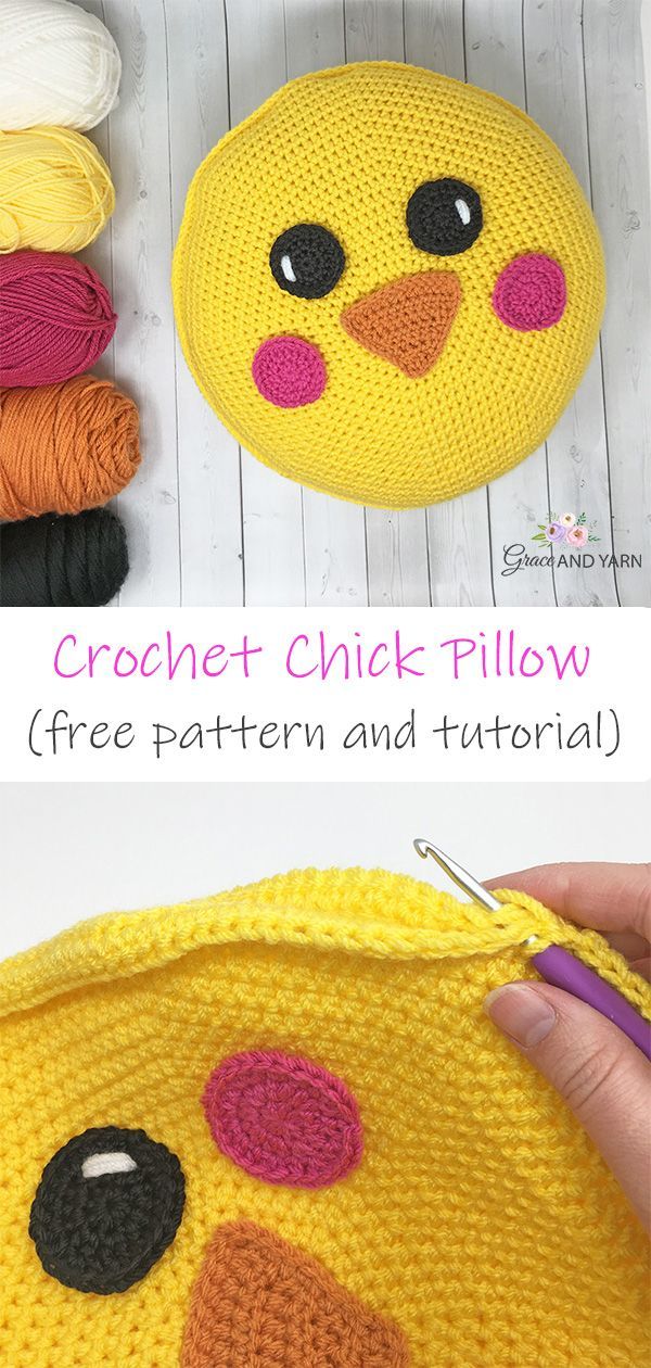 Crochet Chick Pillow Pattern -   24 fun cute crafts
 ideas