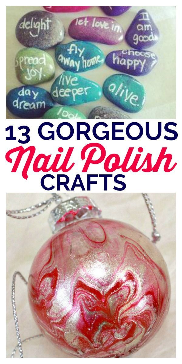 13 Gorgeous Nail Polish Crafts -   24 fun cute crafts
 ideas
