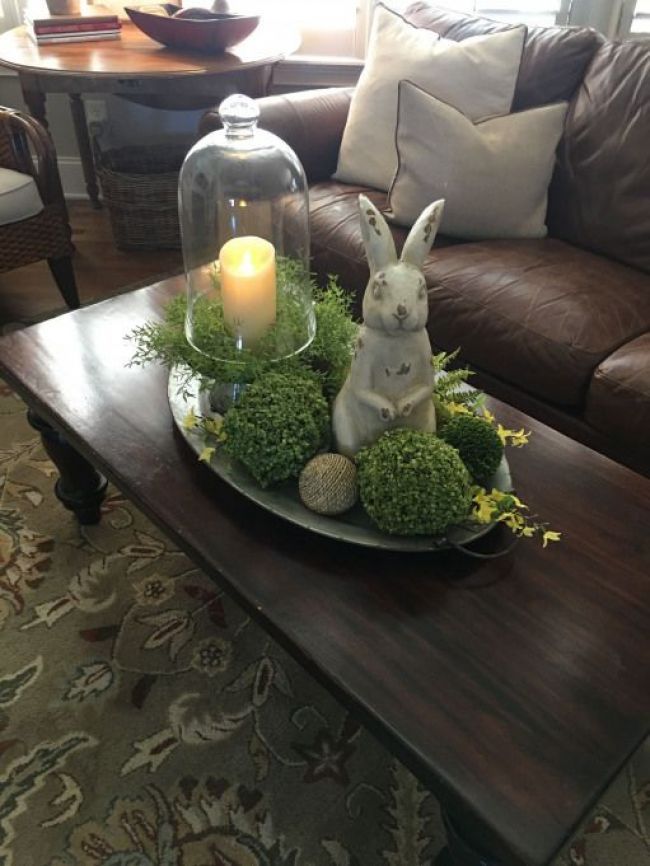 Coffee table tray I made for Spring #rabbithouses -   25 house diy decor ideas