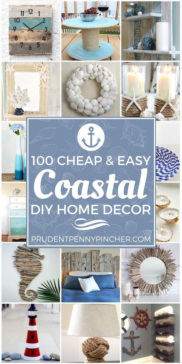 100 Cheap and Easy Coastal DIY Home Decor Ideas -   25 house diy decor ideas