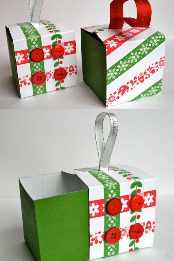 Recycled Gift Box Ornaments Thanks to Starbucks -   10 diy box mod
 ideas
