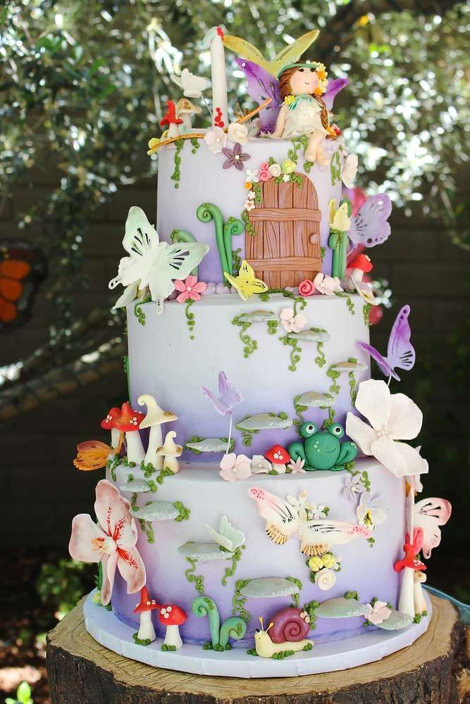 11 fairy garden cake
 ideas