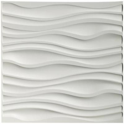 Timberchic Coastal White 5 in. Peel and Stick Wall Applique Panels (20 sq. ft./Box) -   11 planting Logo wall
 ideas