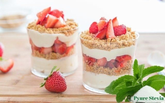 Cheesecake ?? ???????? ??? Pyure Stevia ?? ??????! -   12 desserts Strawberry stevia
 ideas