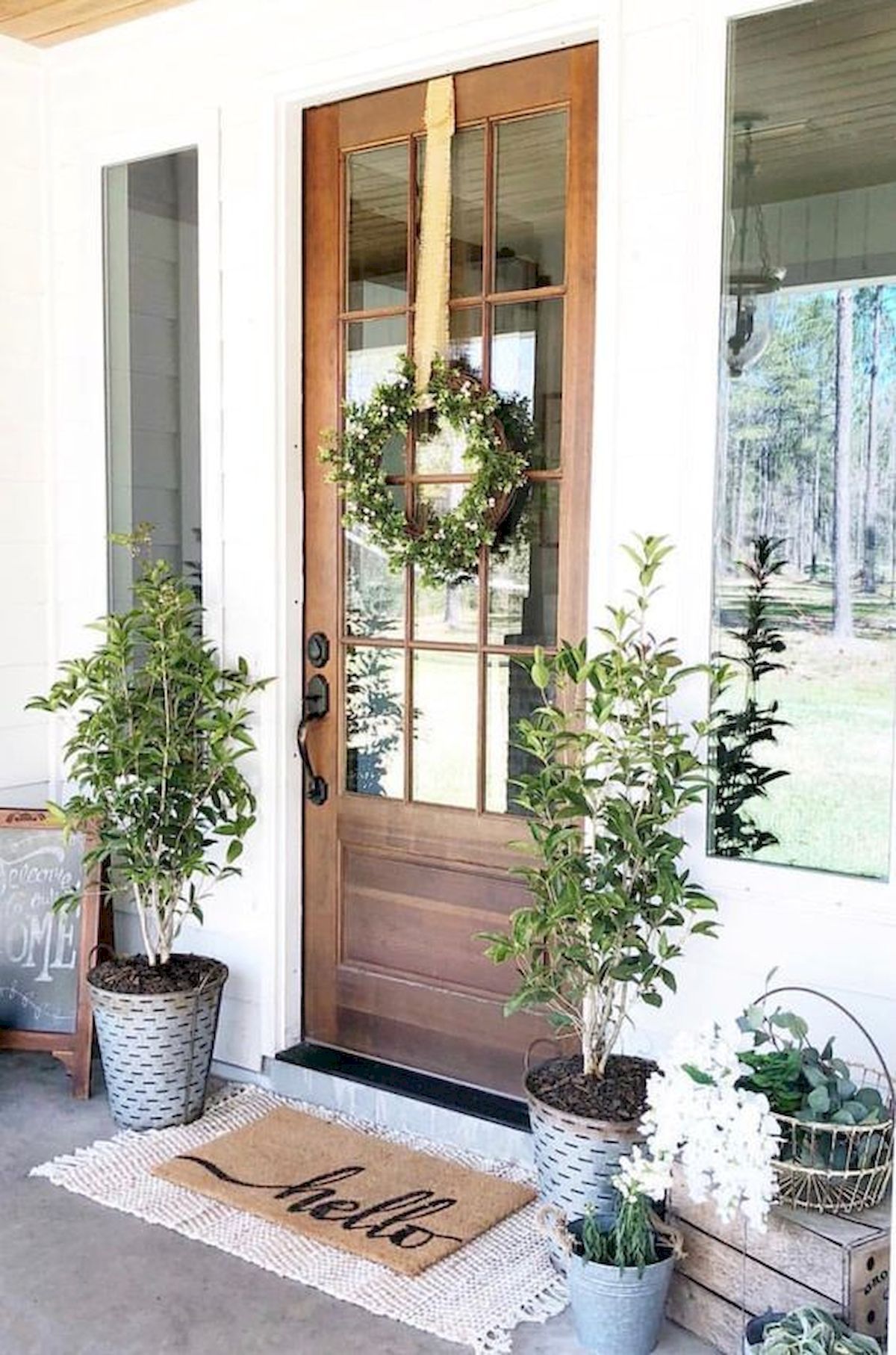 70 Best Modern Farmhouse Front Door Entrance Design Ideas -   12 farmhouse modern decor
 ideas