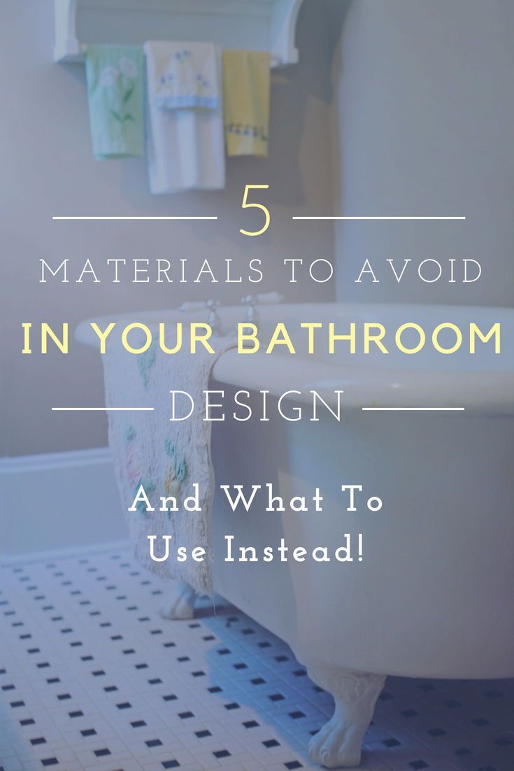 5 Materials to Avoid in Your Bathroom Design (and What to Use Instead) -   12 garden design Layout bathroom
 ideas