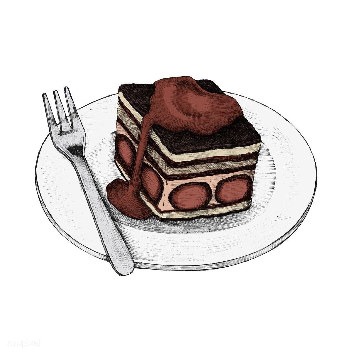 Download premium vector of illustration of a layered cake 410605 -   12 layer cake Drawing
 ideas