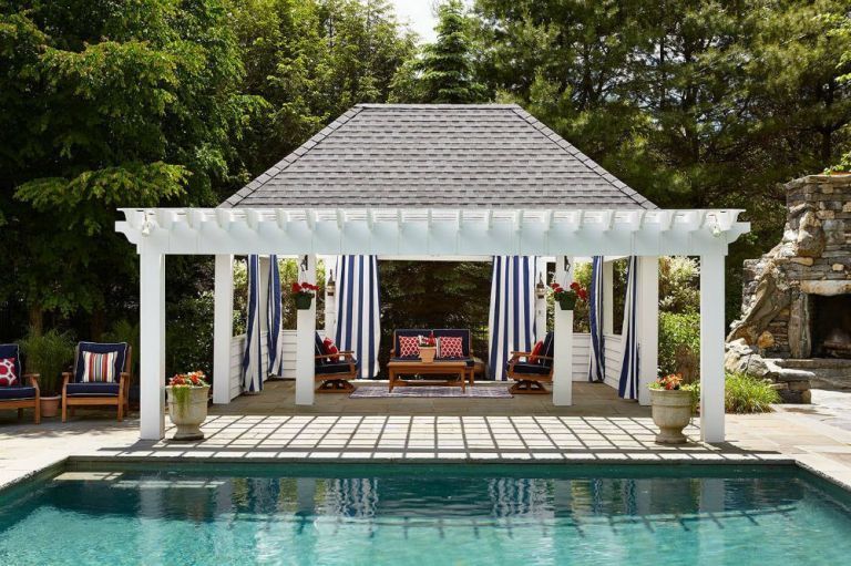33+ Beautiful Backyard Pavilion Ideas (With Pictures) for 2019 -   12 modern garden pavilion
 ideas