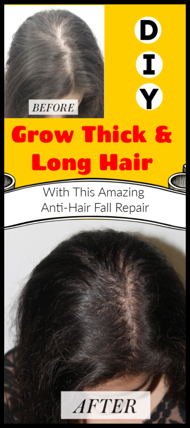 Grow thick and long hair with this amazing anti-hair fall repair -   13 anti hair Fall
 ideas