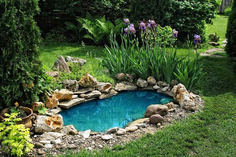 15 Breathtaking Backyard Pond Ideas -   13 backyard garden pond
 ideas