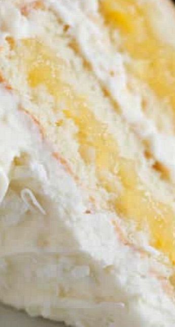 Coconut Cake with Pineapple Filling -   13 cake Pineapple baking
 ideas