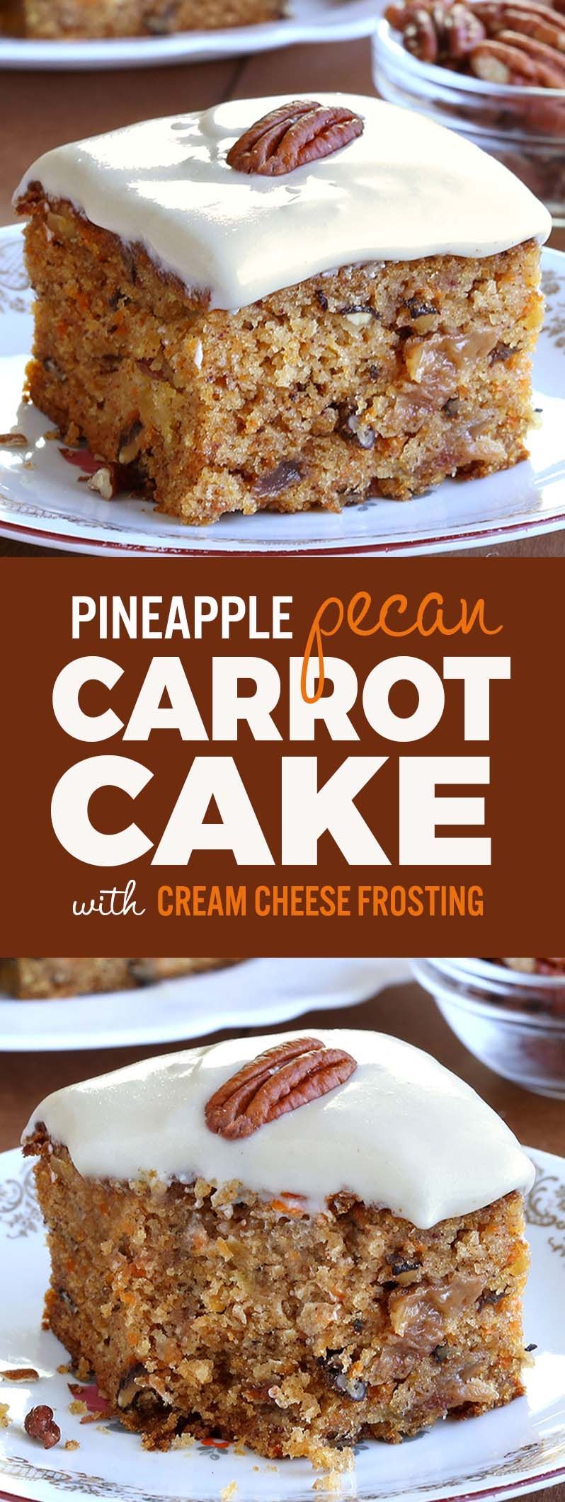 Pineapple Pecan Carrot Cake -   13 cake Pineapple baking
 ideas