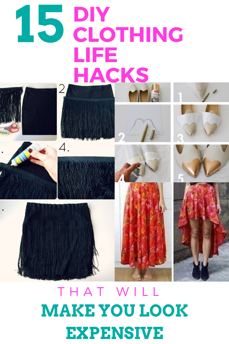 15 DIY Clothing Ideas Guaranteed To Make You Look Expensive -   13 DIY Clothes Shoes outfit
 ideas