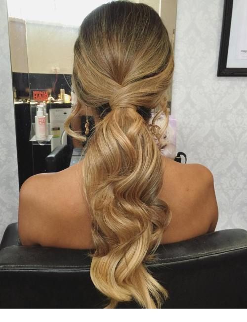 Simple and classy low ponytail -   13 hairstyles Formal classy
 ideas