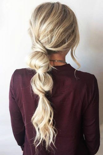 70+ Different Ponytail Hairstyles To Fit All Moods And Occasions -   13 hairstyles Mittellang ponytail
 ideas