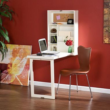 Craft Room Wall Mount Desk, White Finish -   13 room decor Desk awesome
 ideas