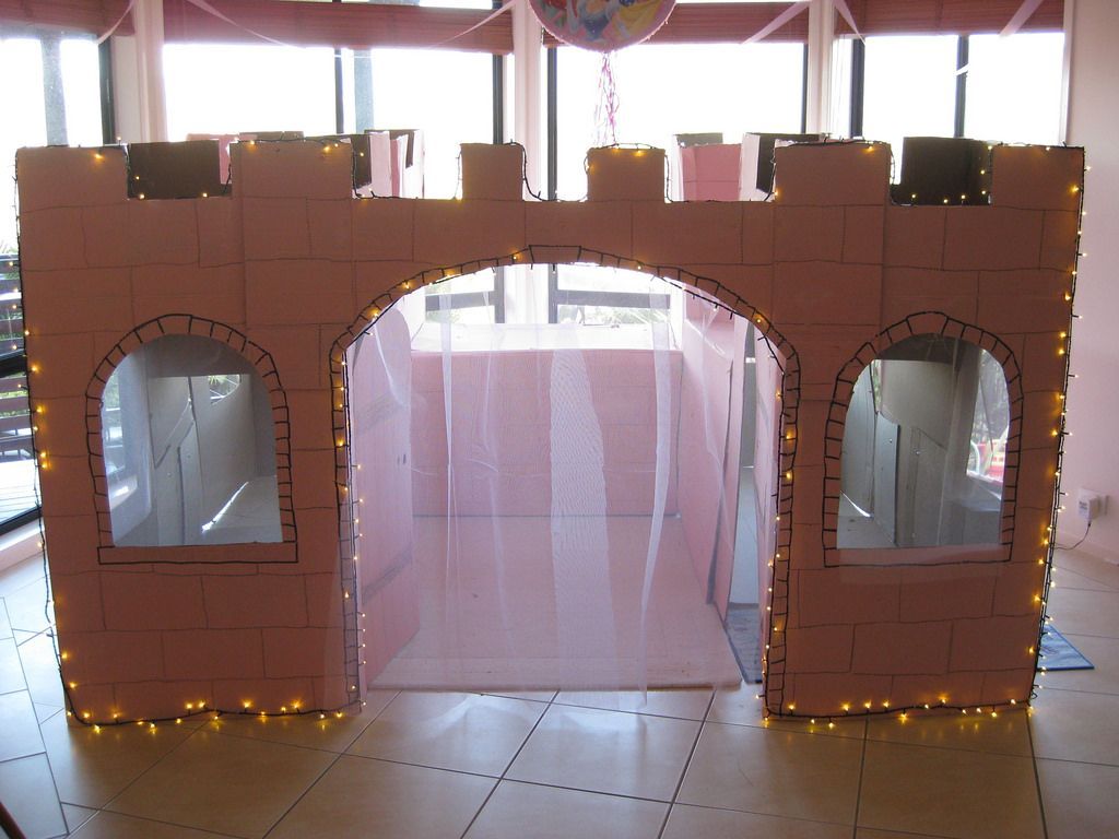 Princess Birthday Castle -   14 cardboard crafts party
 ideas
