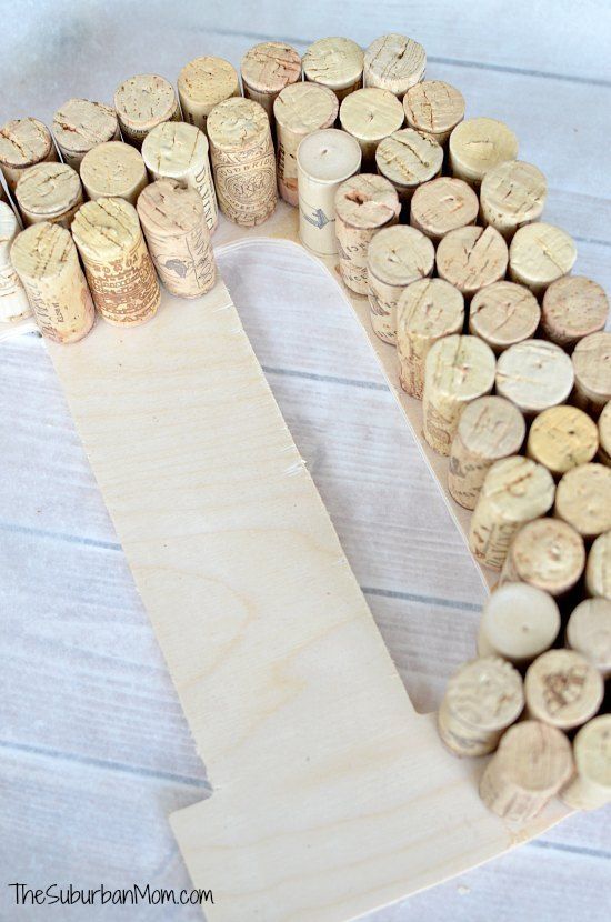 DIY Wine Cork Monogram Craft -   14 diy projects Wedding wine corks
 ideas