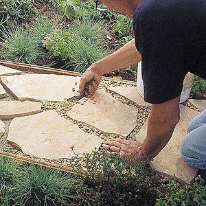 How to Install a Flagstone Path -   14 english garden pool
 ideas