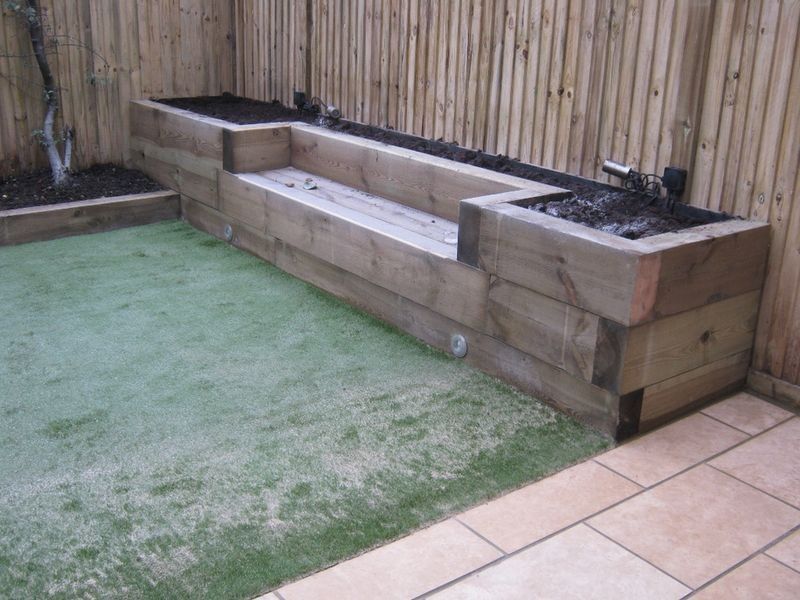 55+ Simple Raised Garden Bed Ideas for Backyard Landscaping -   14 garden design Front benches
 ideas