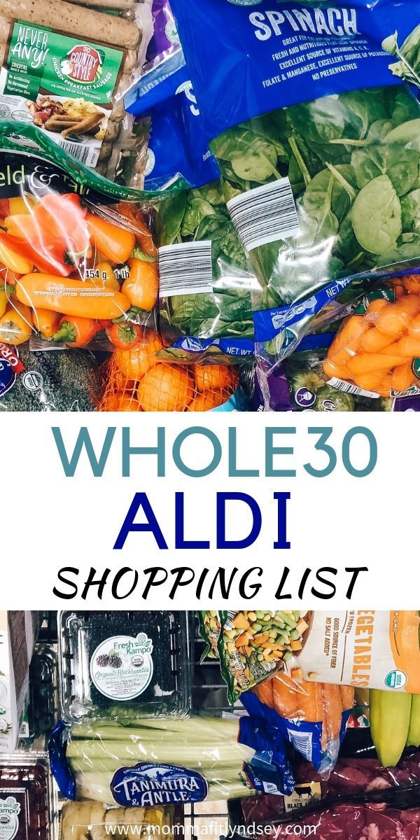 Whole30 Meal Plan Shopping List for Aldi -   14 healthy recipes On A Budget weightloss
 ideas