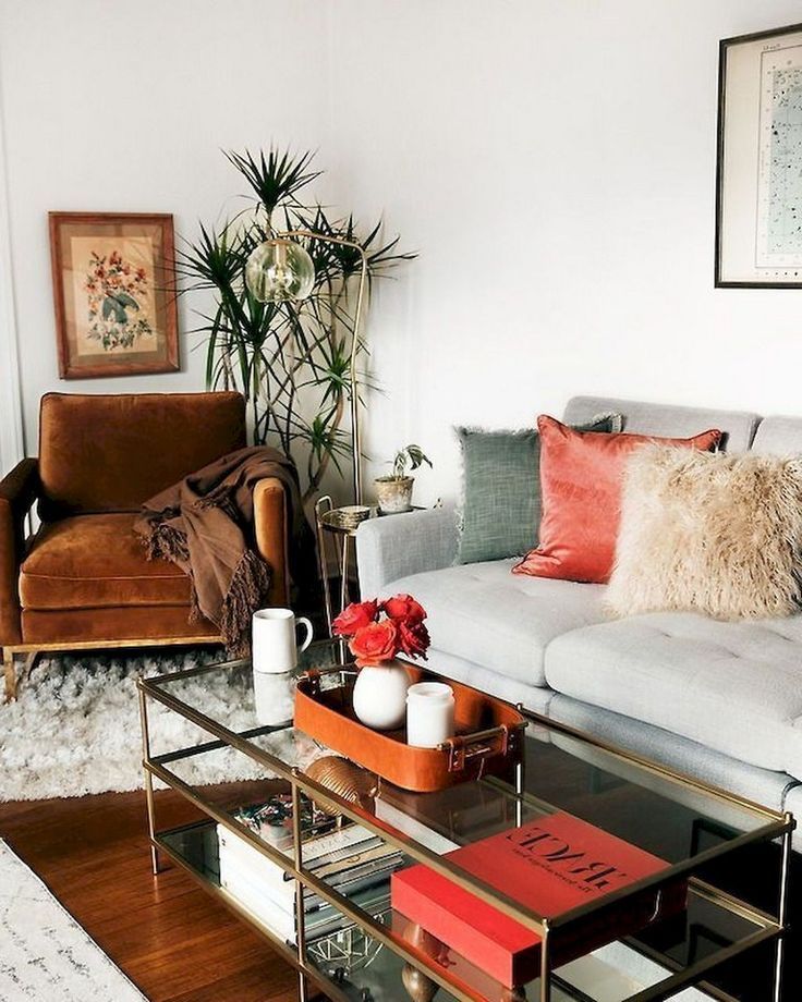 75+ Comfy Apartment Living Room Decor Ideas -   14 room decor White boho
 ideas
