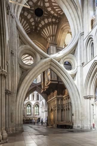 Wells Cathedral dedicated to St. Andrew, the seat of Bishop of Bath and Wells, Somerset, EnglandBy Julian Elliott -   Design