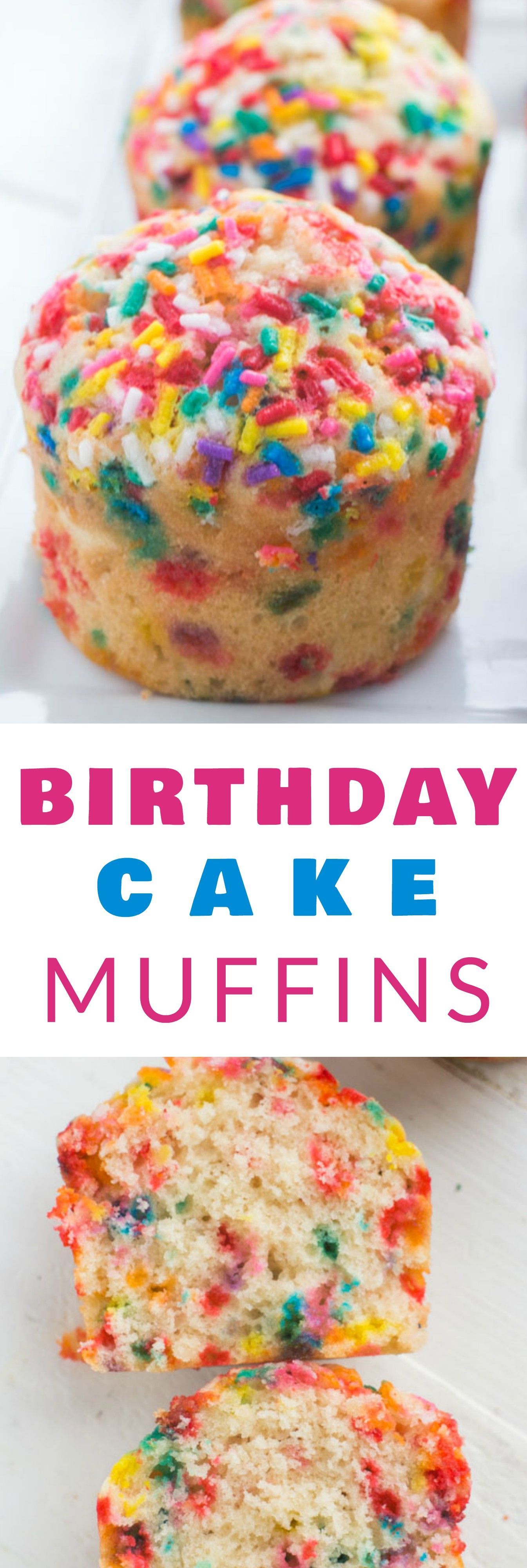 Sprinkle Birthday Cake Muffins -   15 desserts Easy for kids ideas