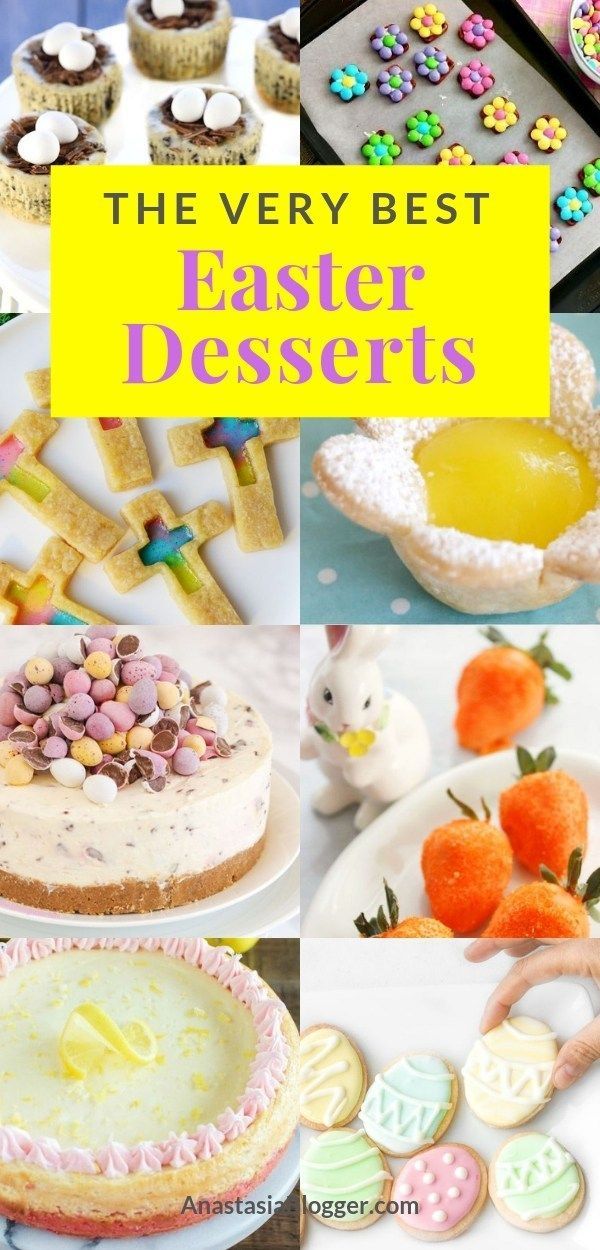 14 Easy Easter Dessert Recipes - Best Ideas for Kids and For a Crowd -   15 desserts Easy for kids
 ideas