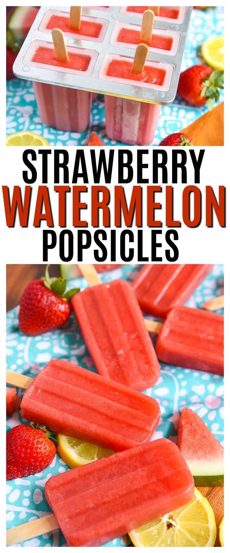 Strawberry Watermelon Popsicles -   15 desserts Easy for kids
 ideas