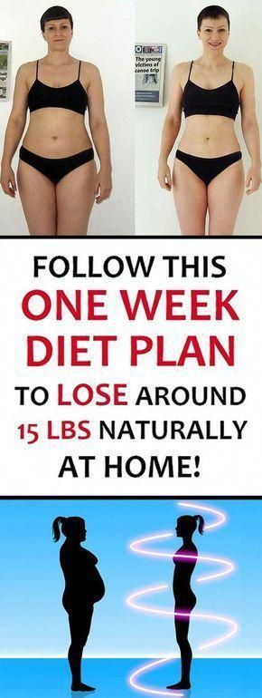 Follow This One-week Diet Plan To Lose 15 Lbs Naturally At Home -   15 diet Food for picky eaters
 ideas